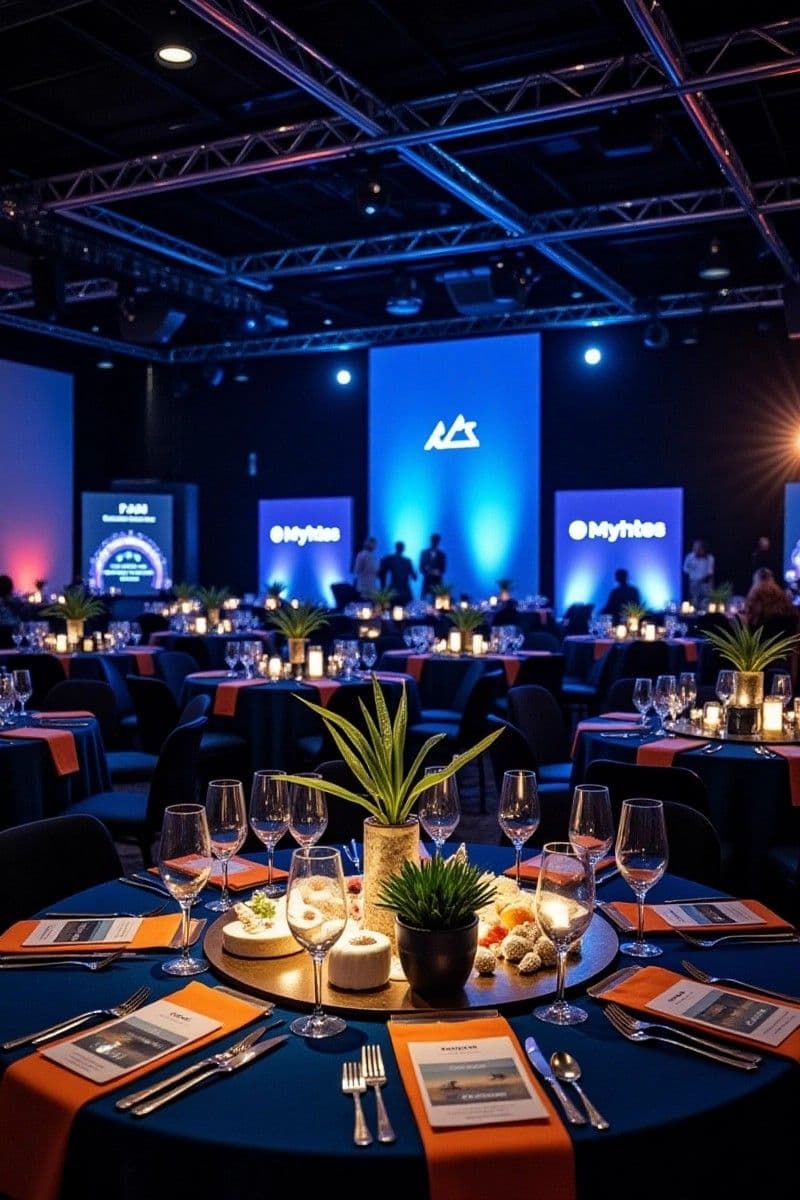 Corporate event with premium sound system